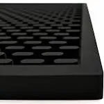  Heavy Duty Bar Mat – Food-Safe Silicone Mat – Bar Mats Single 12&#034; x 18&#034; Black