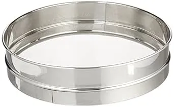 Winco Stainless Steel Rim Sieve with Mesh