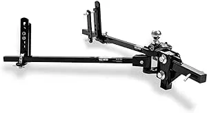 Fastway e2 2-Point Sway Control Trunnion Hitch, 92-00-1065, 10,000 Lbs Trailer Weight Rating, 1,000 Lbs Tongue Weight Rating, Weight Distribution Kit Includes Standard Hitch Shank, Ball is Included