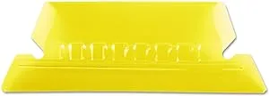 Pendaflex Hanging Folder Tabs, 2 inch, Clear Yellow, 25 Tabs and Inserts per Pack (42 Yel)