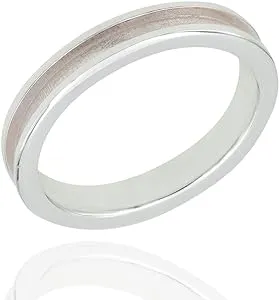 Ceramic FLAT Edge Ring Blank (Black) for Inlay