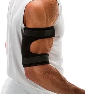 Cho-Pat Bicep/Tricep Cuff, Compression Brace for Bicep/Tricep Tendonitis, Weight Lifting Strains, and Inflammation, Large, Made in the USA