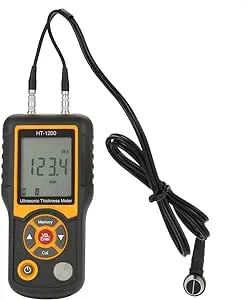 HT-1200 Ultrasonic Thickness Gauge LCD Digital Meter Tester Measuring Tool 2-300mm Range