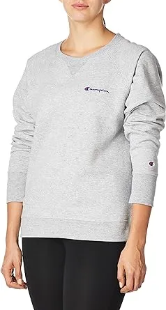 Champion Women's Plus-Size Powerblend Boyfriend Crew Sweater