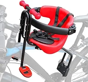 Innolife Baby Bicycle Seat - Front Mounted Child Bike Seat with Handrail, Kids Bike Seat for Adult Bike