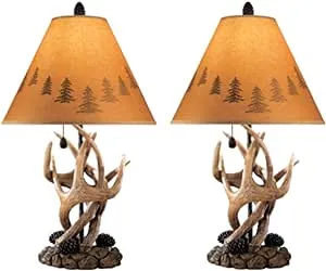 Signature Design by Ashley L316984 Antlers Table Lamp - Pair