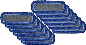 Microfiber Dry Mop Pads 12-Pack: Professional Dust Mopping