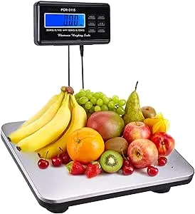 Yescom 660lbs LCD Digital Scale Postal Scale Platform 300kg Capacity Stainless Steel Platform Scale for Shipping Package