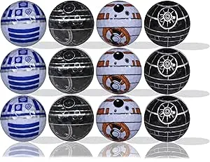 Death Star R2-D2 BB8 BB9E Golf Balls 12 pk