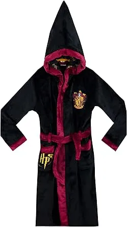 Harry Potter Kids Gryffindor Long Sleeve Robe Black Sizes 6-14