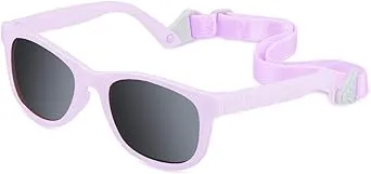 Baby Sunglasses - 100% UV Proof Sunglasses for Baby, Toddler, Kids - Ages 0-2 Years - Case and Pouch included