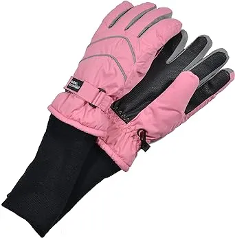 SnowStoppers Kid's Waterproof Long Cuff Winter Gloves