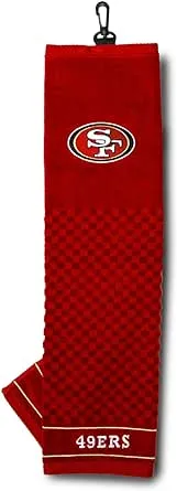 San Francisco 49ers NFL Tri-Fold Embroidered Golf Towel, Officially Licensed