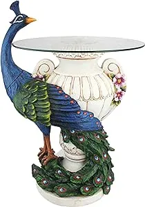 Design Toscano Staverden Castle Peacock Table