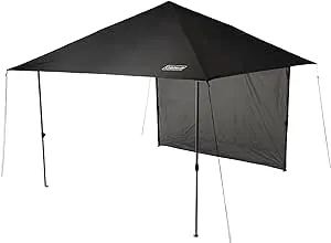 Coleman Oasis Lite Pop-Up Canopy Tent with Wall Attachment, 7x7/10x10ft Lightweight & Portable Shelter with Easy Setup & Takedown, Great for Campsite, Backyard, Tailgates, Beach, Sports, & More