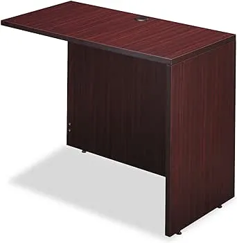 Alera ALEVA354224MY Valencia Series Reversible Return/Bridge Shell, 42W x 23 5/8d. Mahogany