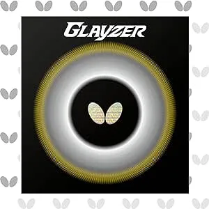 Butterfly Glayzer Table Tennis Rubber Table Tennis Rubber | 1.9 mm or 2.1 mm | Red or Black | 1 Inverted Table Tennis Rubber Sheet | Professional Table Tennis Rubber