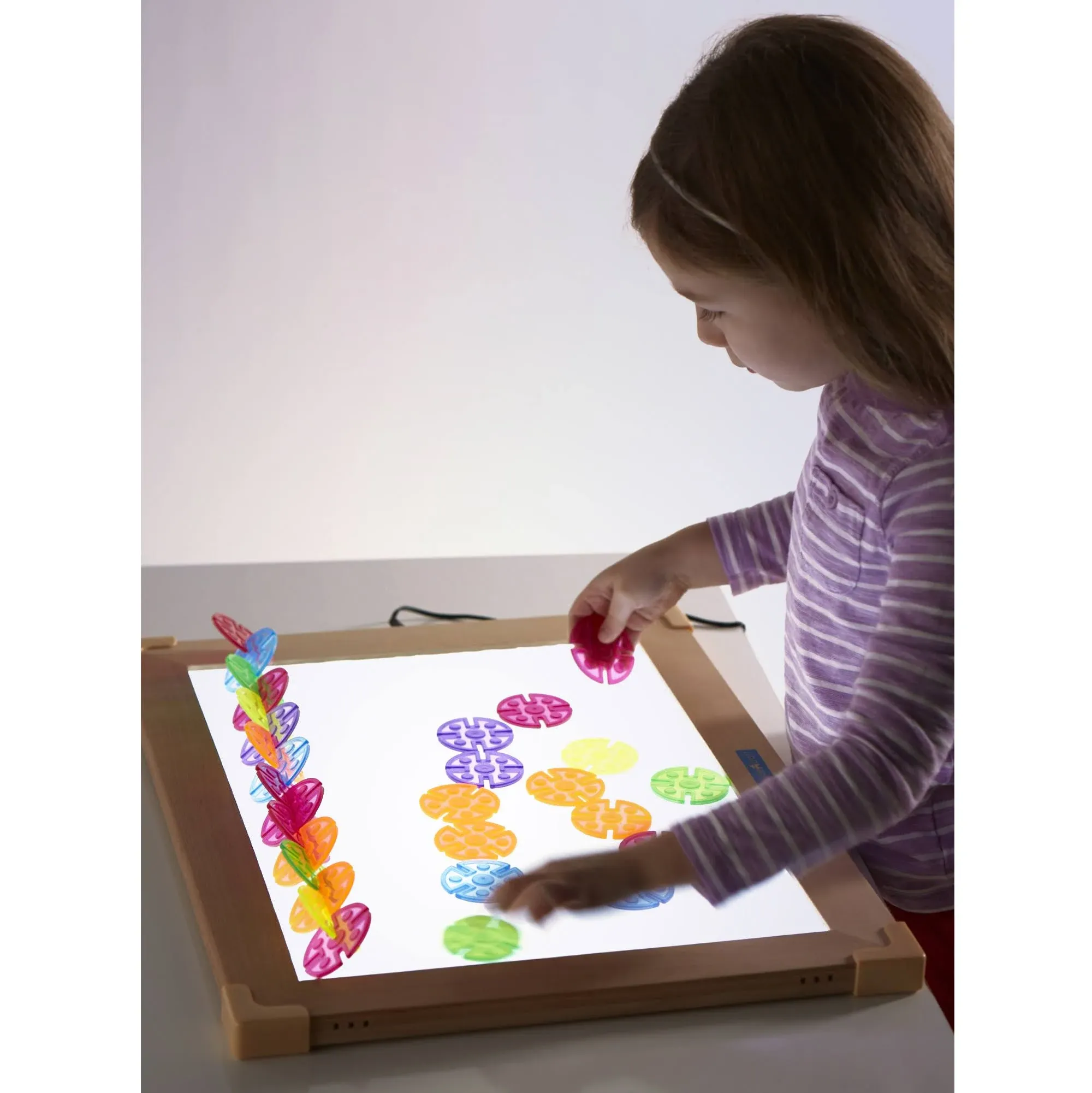 Guidecraft Ultra-slim LED Activity Tablet with Hardwood Beech Frame