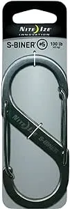 Nite Ize S-Biner 1.8 in. D Stainless Steel Silver Carabiner Key Holder