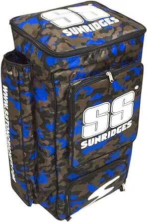 SS Cricket Blue Duffle Kit Bag, Backpack (Color - Blue Camo)