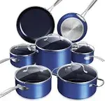 Nuwave Healthy Duralon Blue Ceramic Nonstick Cookware Set