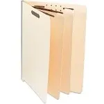 Universal Six-Section Manila End Tab Classification Folders, 2 Dividers, Letter size, Manila, 10/Box (16150)