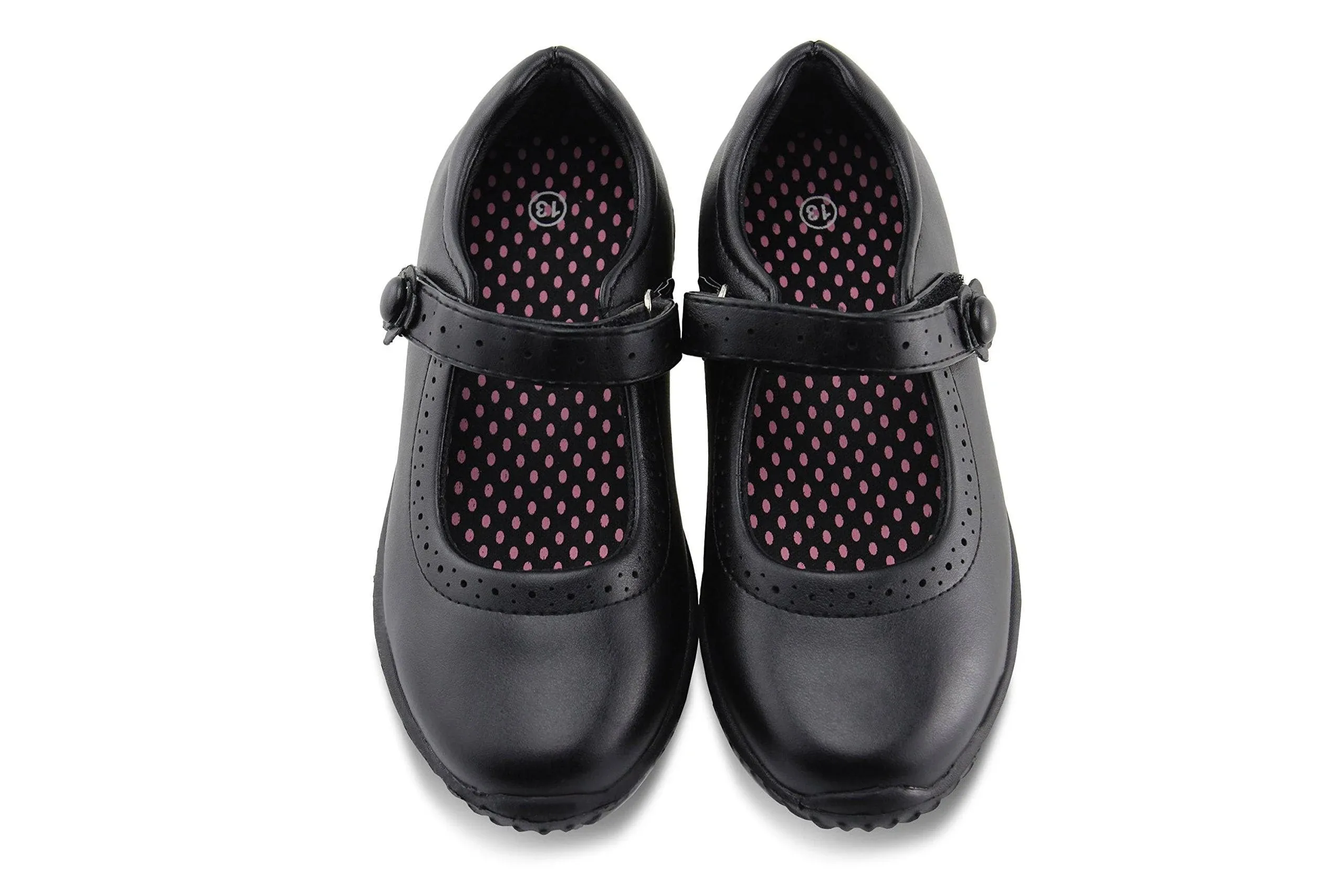 JABASIC Girl's Mary Jane School Uniform Shoes