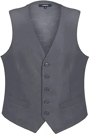 Gioberti Men's Formal Suit Vest Fit for Business or Casual Dress