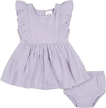 Gerber Baby Girls' 2 Piece Dress and Diaper Cover Set