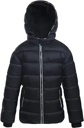 Little and Big Boys' Heavyweight Puffer Jacket Bubble Coat