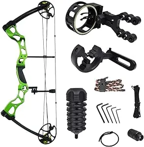 iGlow 40-70 lbs Black/Camouflage Camo Archery Hunting Compound Bow 175 150 60 55 30 lb Crossbow