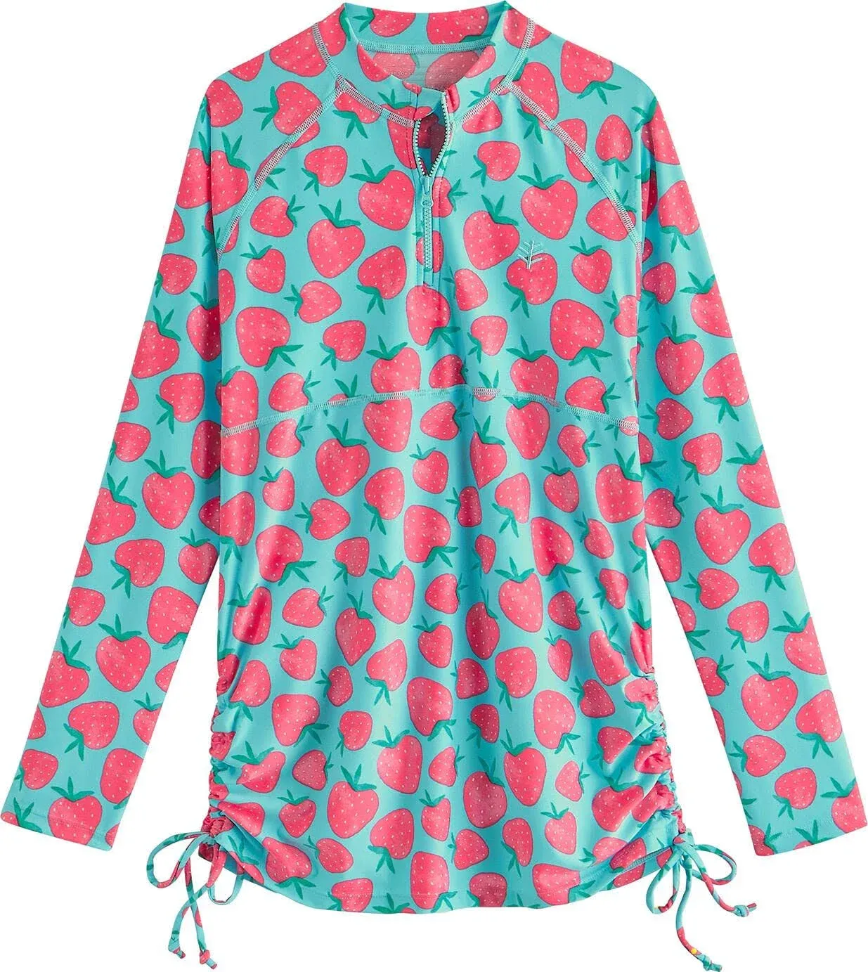 "Girl's Lawai Ruche Swim Shirt UPF 50+"