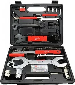 Lumintrail 42 Piece Mountain, Dirt, and Road Bike Repair Tools Kits - Bicycle Maintenance Tool Kit Set with Storage Case