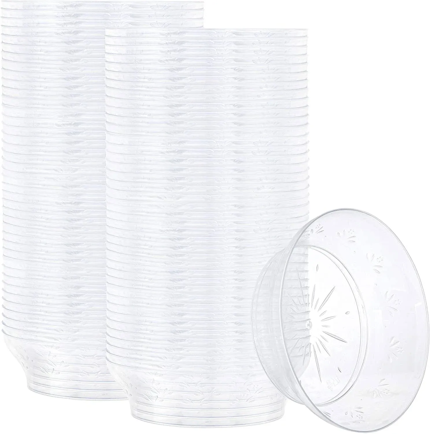 PLASTICPRO 10 ounce Premium Heavy Weight Crystal Clear Disposable Plastic Party Soup Bowls/Candy Dish Pack of 40