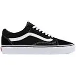 Vans Canvas Old Skool Black & White Shoes - 7.5