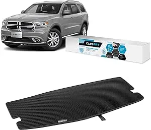 CLIM ART Cargo Liner for Dodge Durango 2011-2023 Custom Fit Trunk Mat, with Honeycomb Dirtproof & Waterproof Technology - All-Climate, Heavy Duty, Anti-Slip Cargo Liner, Luggage - FL01111096