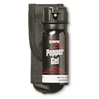 SABRE Tactical Pepper Gel With Belt Holster For Easy Carry, Maximum Police Strength OC Spray, Quick Access Fast Flip Top Safety, Tactical Design For Security Professionals, 1.8 fl oz