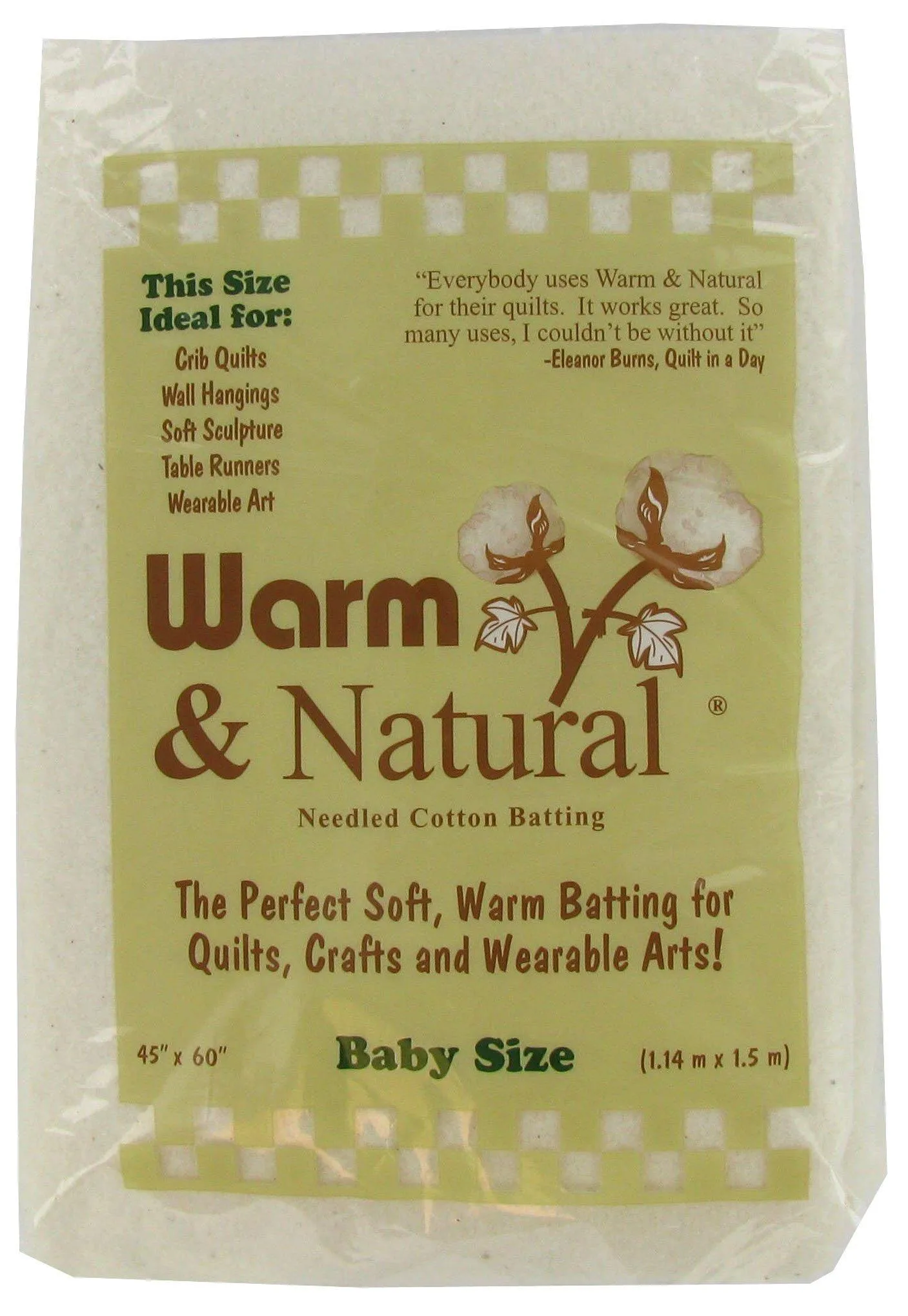 Warm Company Warm & Natural Cotton Batting-Crib Size 45"x60"