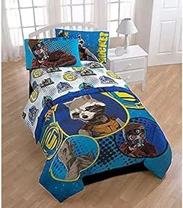 MARVEL Guardians of the Galaxy Reversible Comforter Twin/Full size , Blue Blaze 