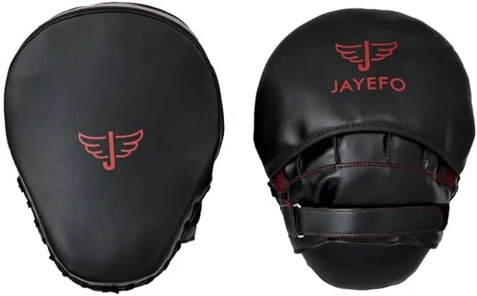 Jayefo Glorious Boxing Pads Focus Mitts for Training - Punching Blocking Pad for Boxing, Kick Boxing, MMA, Muay Thai and Material Arts - Curved