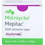 Mepitac 298300 Soft Silicone Tape, 2 cm x 3 /0.8 in x 3.3 yd