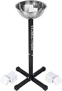 Valor Fitness Gym Chalk Stand, Bucket or Chalk Refills- Weight Lifting Chalk - Hand Grip & Gym Chalk Holder or Bucket - Gymnastics Rock Climbing Chalk Blocks Included