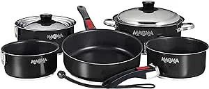 Magma 10 Piece Induction Non-Stick Cookware Set - Stainless Steel A10-366-2-IND