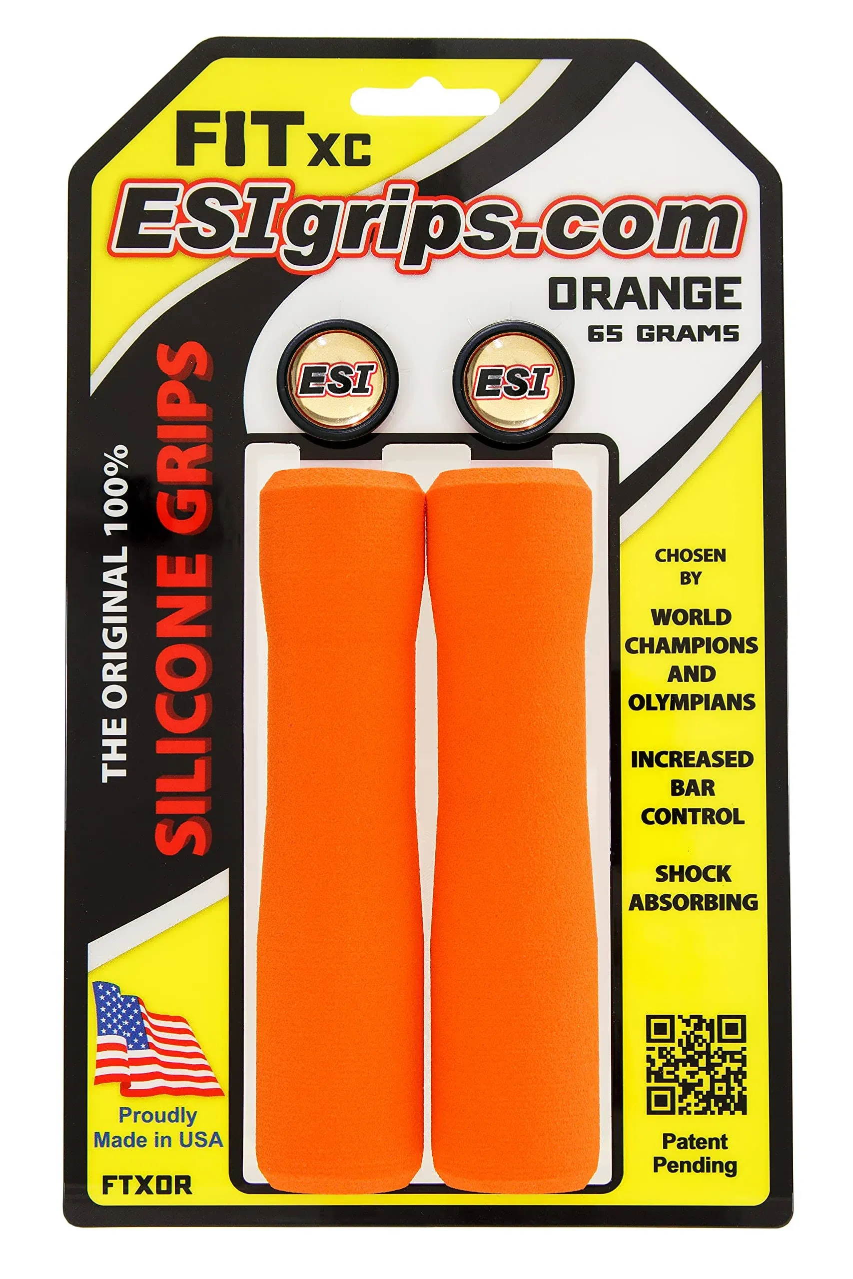 ESI Fit XC Grips (Orange)