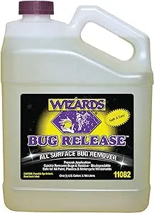 Wizards Bug Release - All Surface Bug Remover and Wash for All Vehicles - Softens and Neutralizes Acidic Bug Protein - Doubles as Spot Cleaner and Pre-Soak Car Cleaner - 1 Gallon