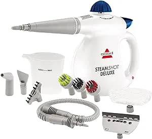 BISSELL SteamShot Hard Surface Steam Cleaner with Natural Sanitization, Multi-Surface Tools Included to Remove Dirt, Grime, Grease, and More, 39N75