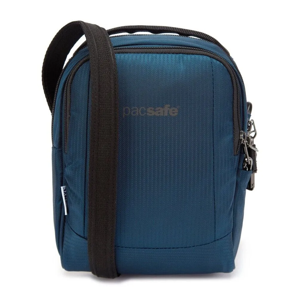 NEW Pacsafe Metrosafe LS100 Econyl Crossbody Bag Ocean/Black