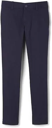 French Toast Girls' Little Stretch Twill Skinny Leg Pant with Pockets, School Uniforms for Kids and Teens