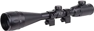 CenterPoint 6-20x50mm magnification, Riflescope with Tag and BDC Illuminated Reticle (Black)