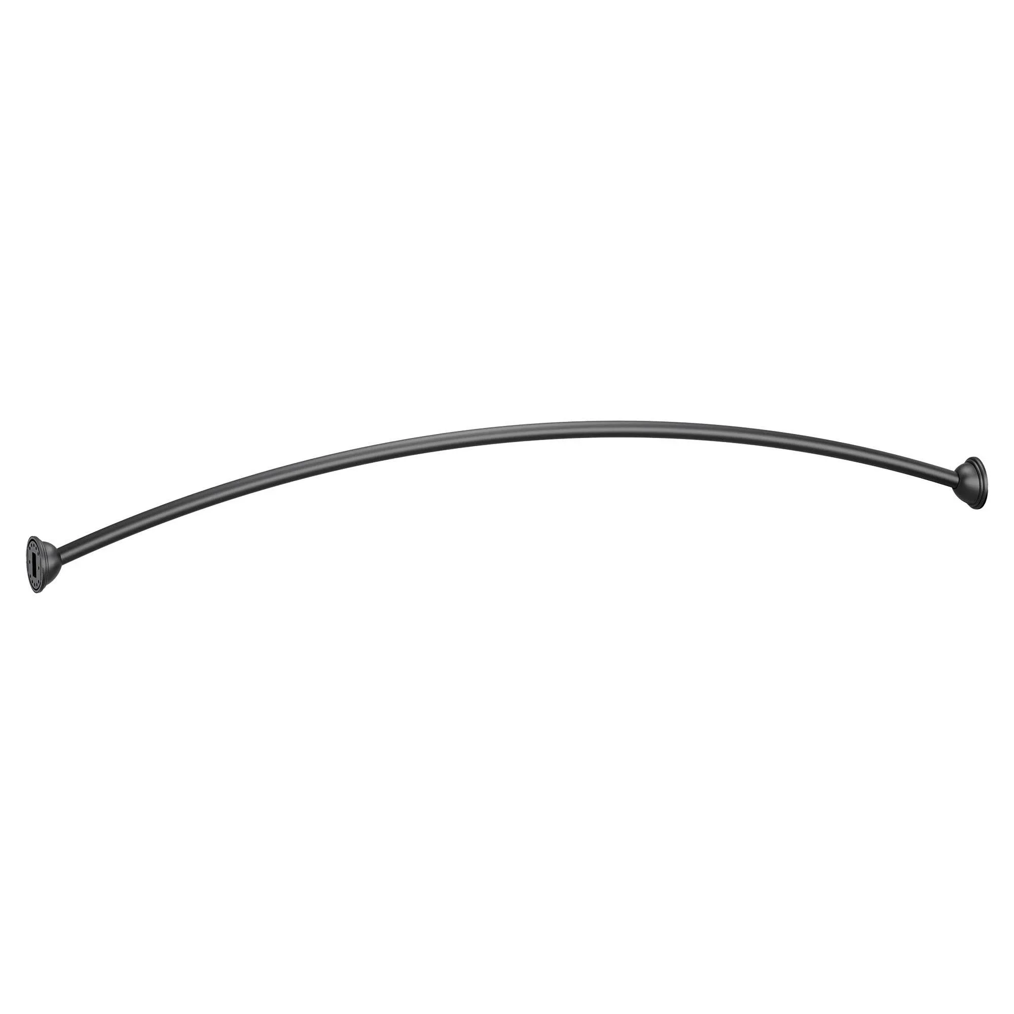 Curved Shower Rods Matte black 5&#39; curved shower rod